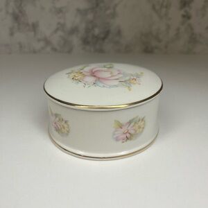 Vintage Floral Design Sadler Staffordshire Trinket Box, Gift for Her, Vanity